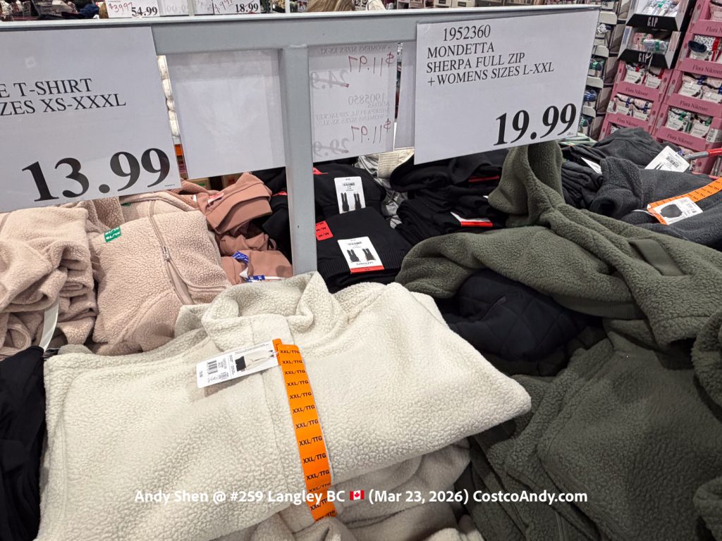 MONDETTA SHERPA FULL ZIP +WOMENS SIZES L-XXL