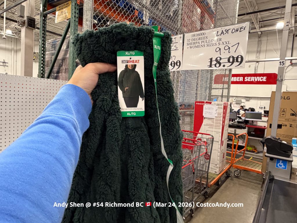 32 DEGREES SHERPA PULLOVER +WOMENS SIZES S-XXL