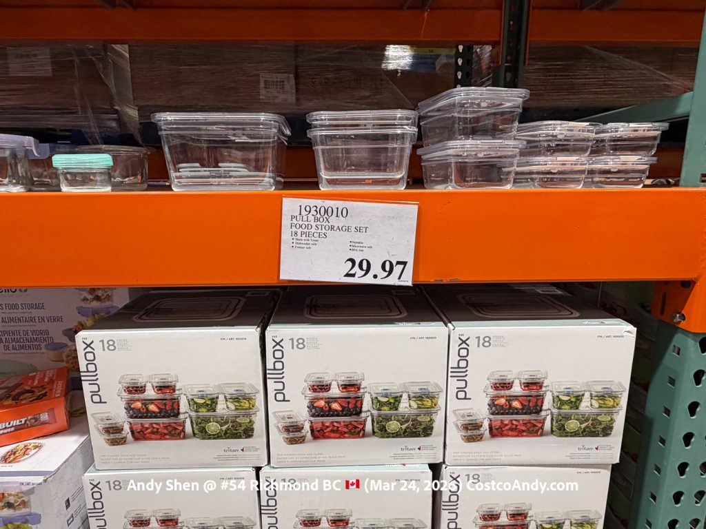 PULL BOX FOOD STORAGE SET 18 PIECES