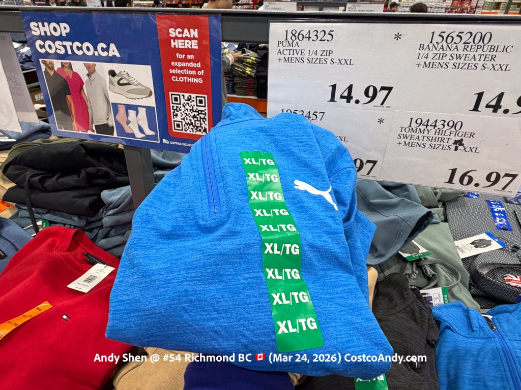 PUMA ACTIVE 1/4 ZIP + MENS SIZES S-XXL