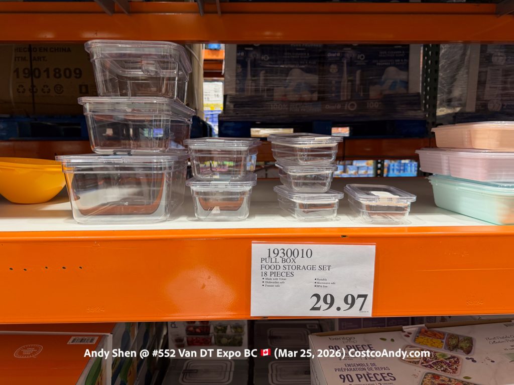 PULL BOX FOOD STORAGE SET 18 PIECES