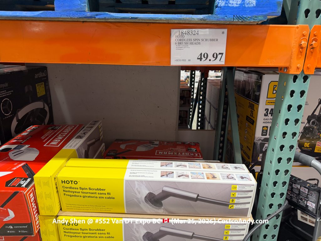 HOTO CORDLESS SPIN SCRUBBER 6 BRUSH HEADS