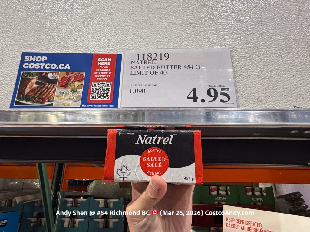 NATREL SALTED BUTTER 454G