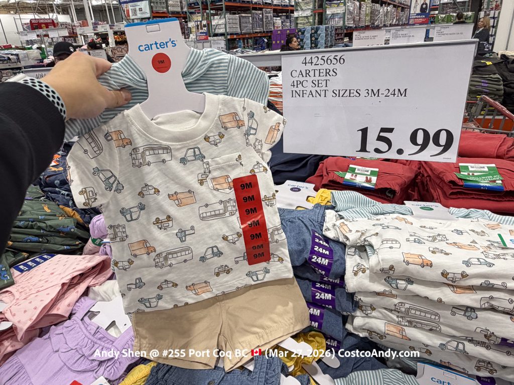 CARTERS 4PC SET INFANT SIZES 3M-24M