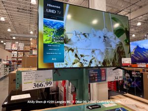 HISENSE 58A6NY 58 CLASS (57.5 DIAG) 4K UHD LED TV