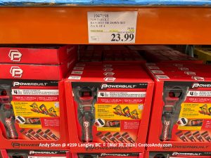 POWERBUILT RATCHET TIE DOWN SET PACK OF 4
