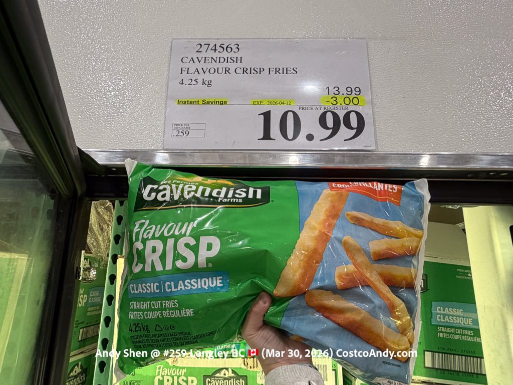 CAVENDISH FLAVOUR CRISP FRIES 4.25 KG