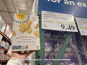 SIMPLE MILLS ALMOND FLOUR CRACKERS 482G