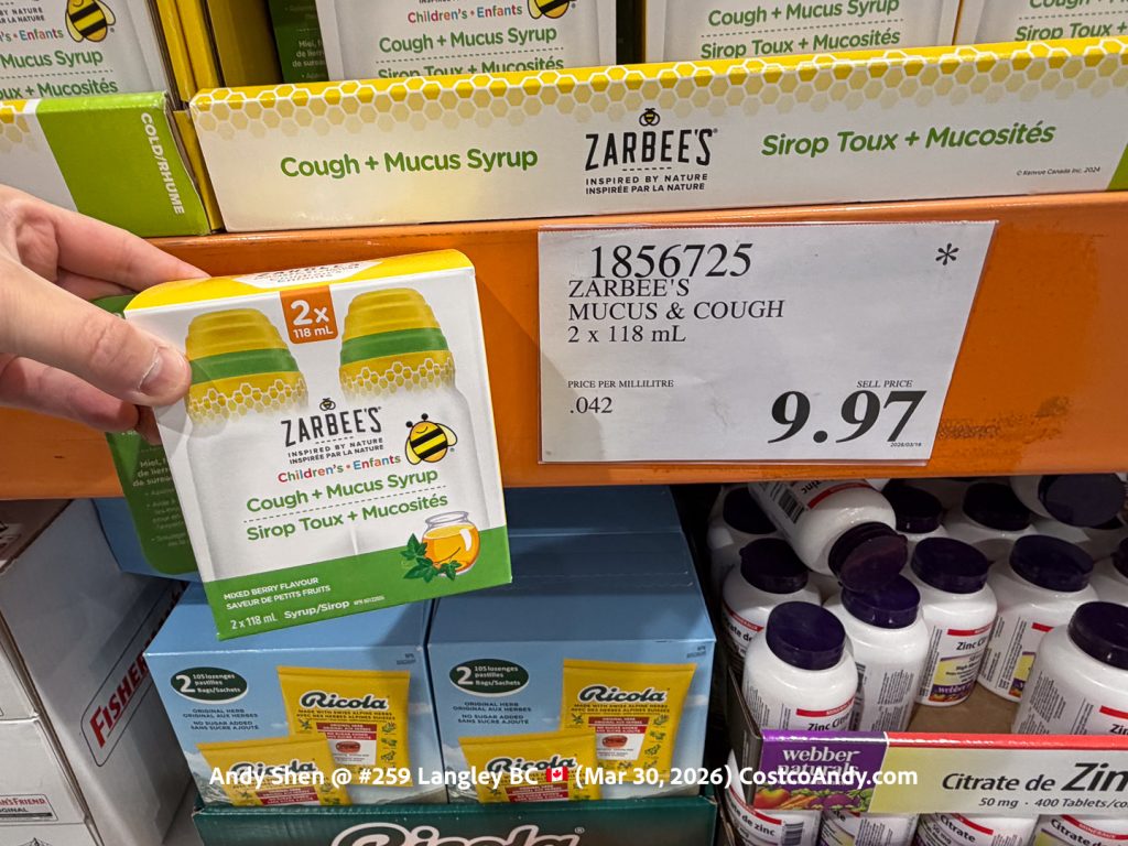 ZARBEE’S MUCUS & COUGH 2 X 118 ML
