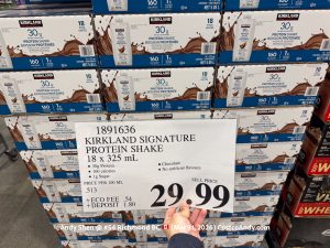 KIRKLAND SIGNATURE PROTEIN SHAKE 18 X 325 ML