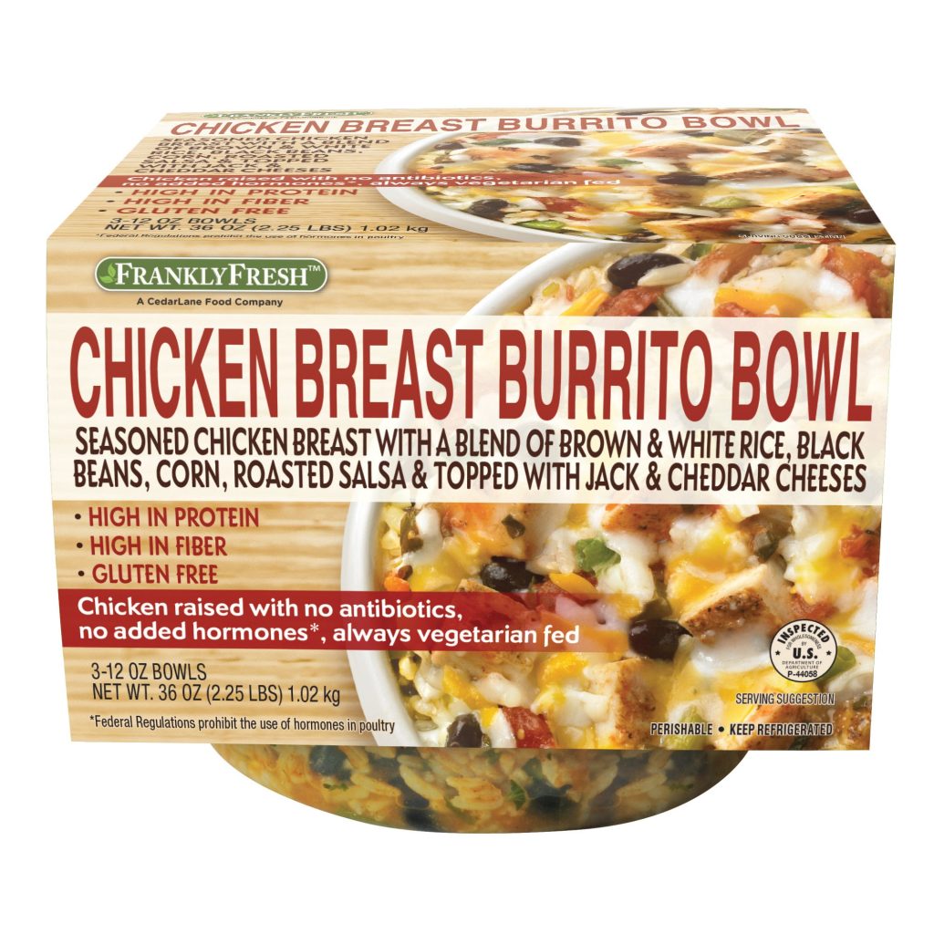 FRANKLY FRESH ABF CHICKEN BURRITO BOWL 3/12 OZ – Costco Andy