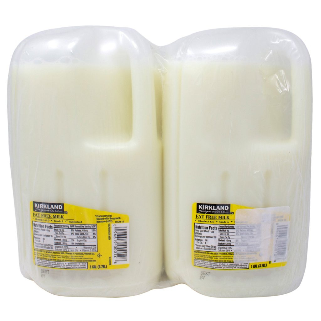 KIRKLAND SIGNATURE FAT FREE SKIM MILK 2/1 GAL