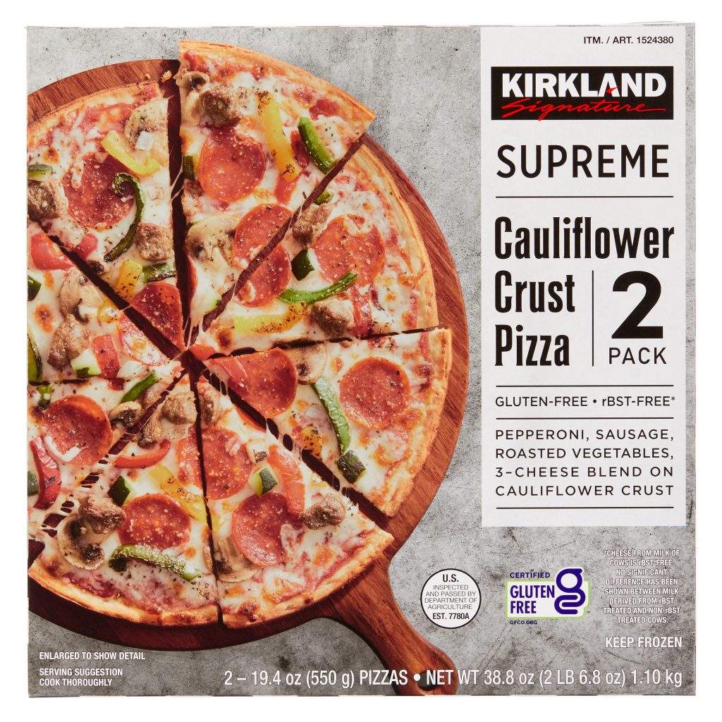 KIRKLAND SIGNATURE SUPREME CAULIFLOWER PIZZA 2/19.4 OZ