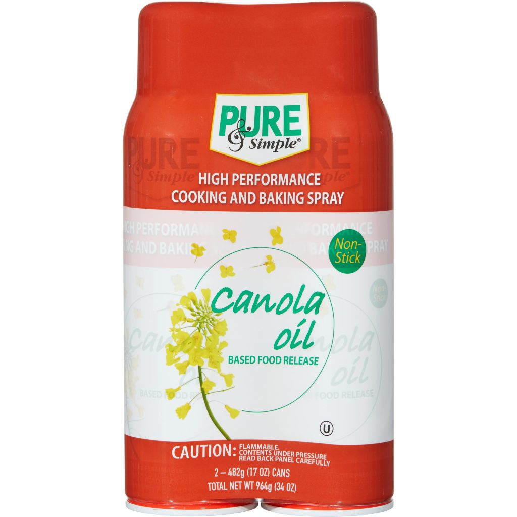 PURE AND SIMPLE CANOLA COOKING SPRAY 2/17 OZ