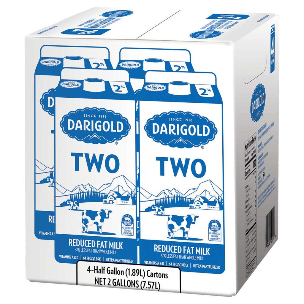 DARIGOLD 2% REDUCED FAT MILK 4/64 FL OZ