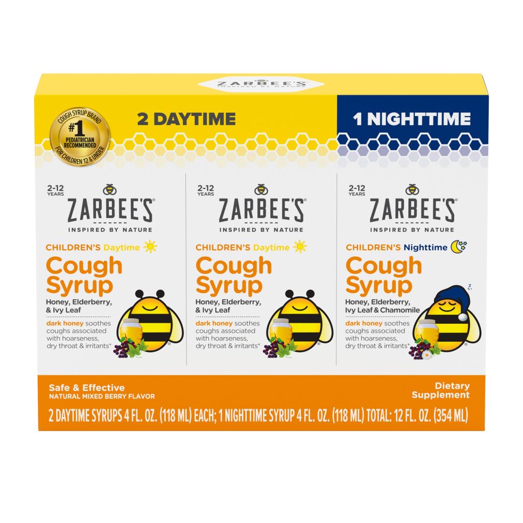 ZARBEE’S CHILDRENS COUGH SYRUP 8OZ DAY + 4OZ NIGHT