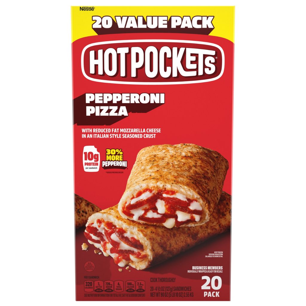 HOT POCKETS PEPPERONI PIZZA 20/4.5 OZ