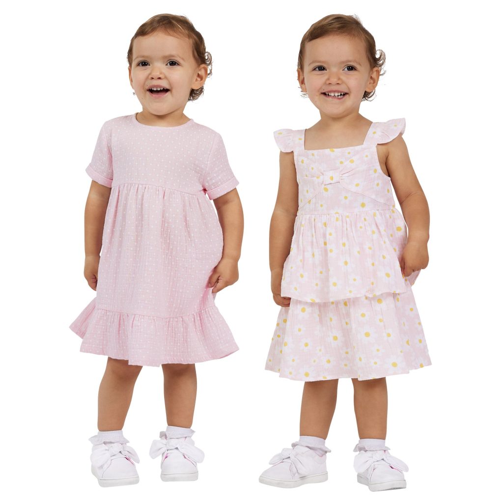 KOALA BABY DRESS WITH DIAPER COVER 2PK