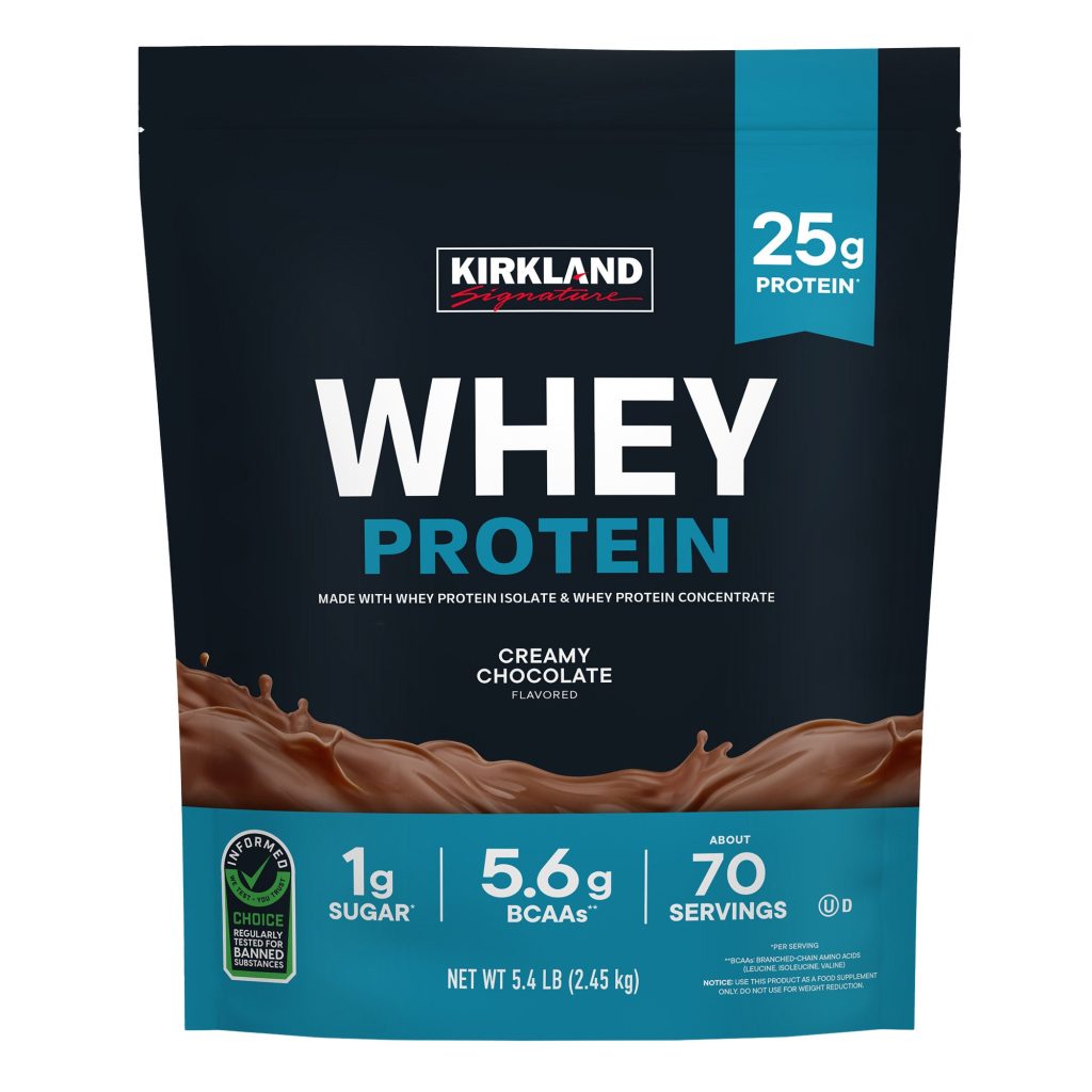 KIRKLAND SIGNATURE WHEY PROTEIN CREAMY CHOCOLATE 5.4LB