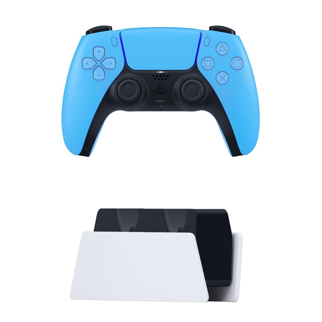 SONY PS5 DUALSENSE CONTROLLER & CHARGER BUNDLE- STARLIGHT BLUE
