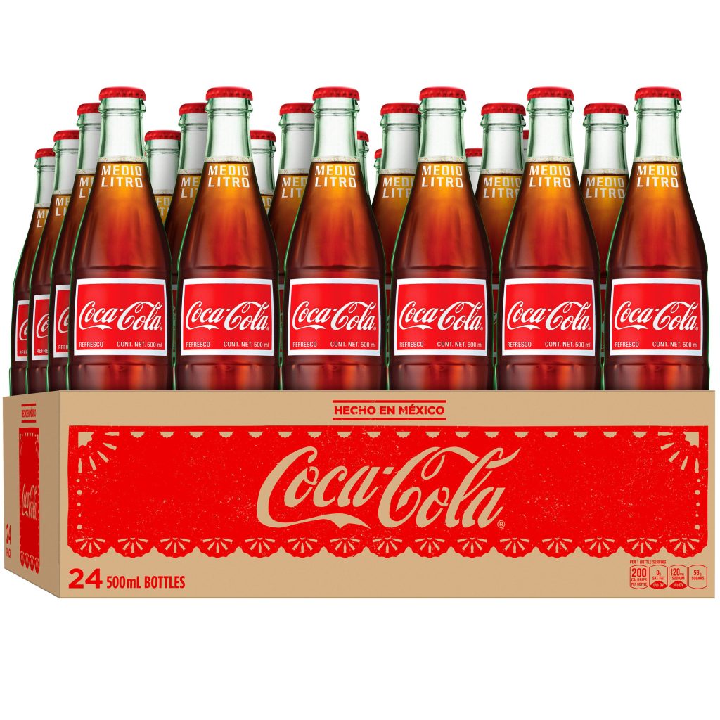 COCA-COLA OF MEXICO MADE WITH SUGAR 24/16.9 OZ
