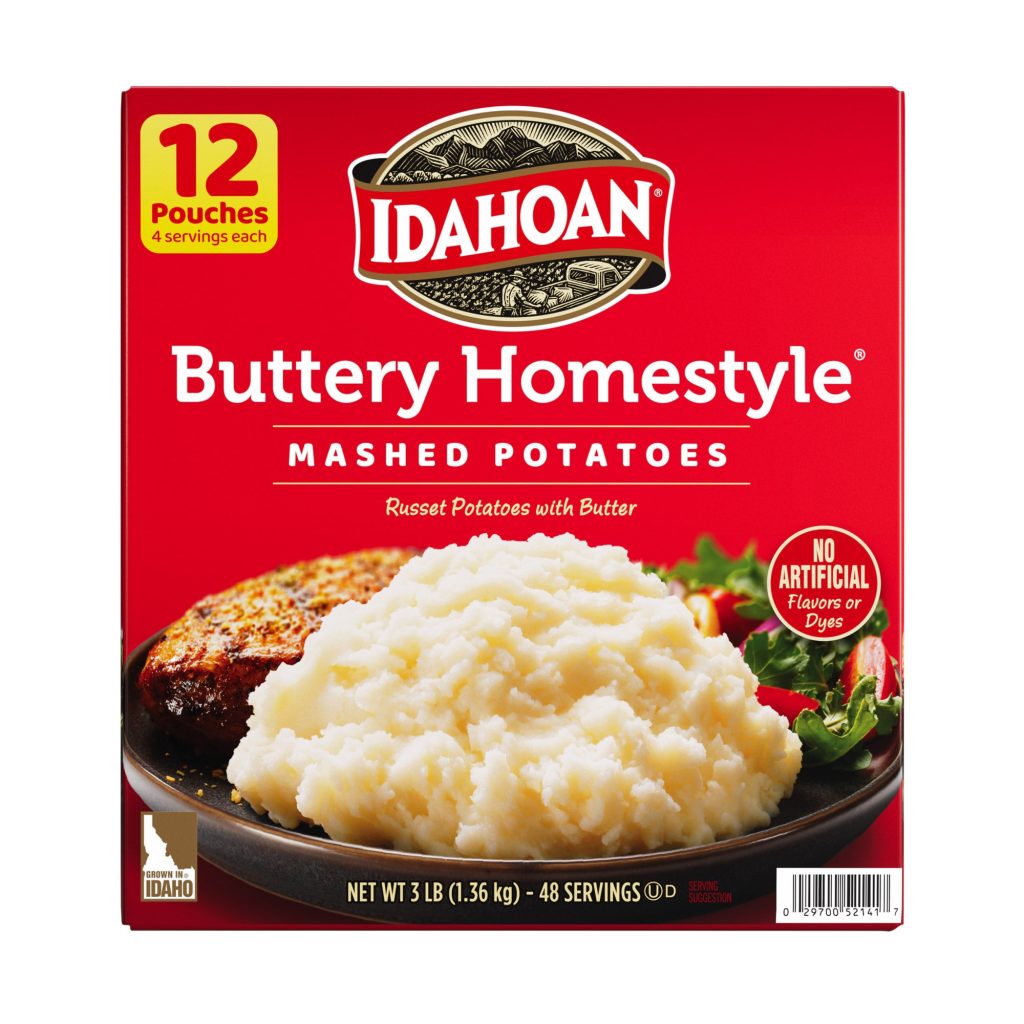 IDAHOAN BUTTERY HOMESTYLE MASHED POTATO 12/4 OZ