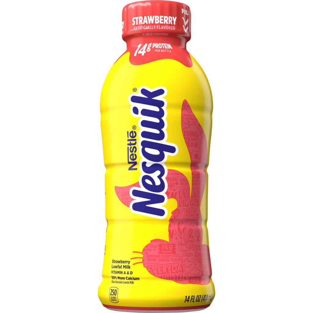 NESQUIK STRAWBERRY MILK 12/14 FL OZ