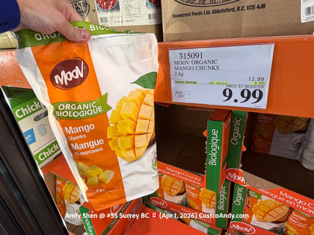 MOOV ORGANIC MANGO CHUNKS 2 kg