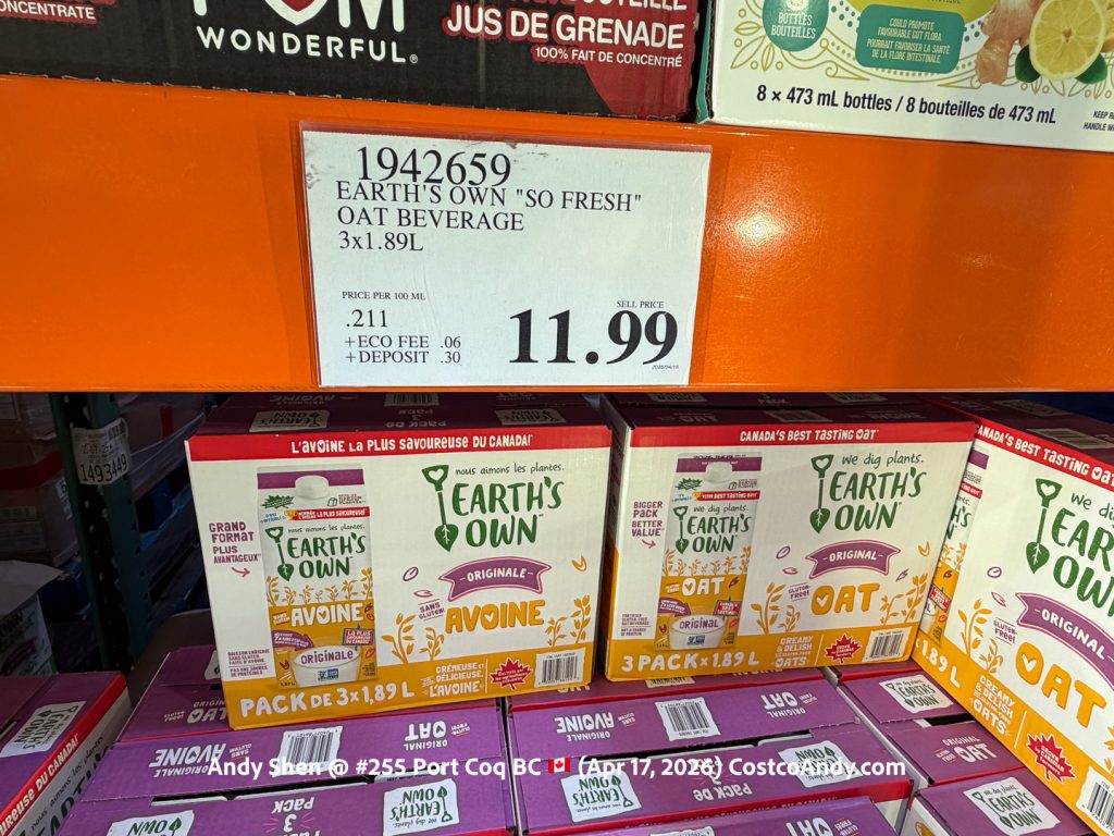 EARTH’S OWN “SO FRESH” OAT BEVERAGE ORIGINAL